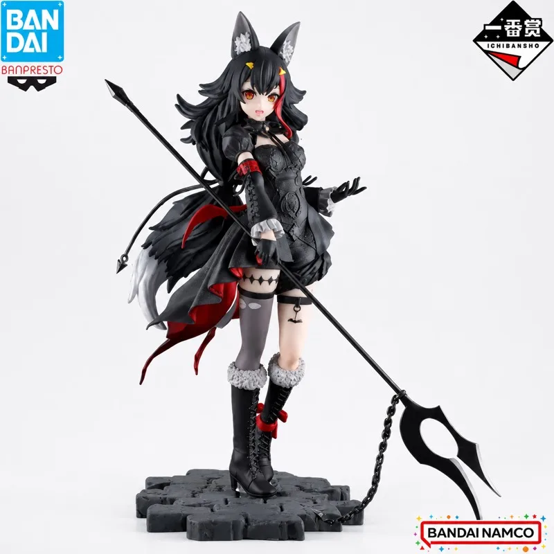 

In Stock Bandai Original Ichiban Kuji Hololive Ookami Mio Action Figure Model Doll Brand New Boxed Anime Characters Toys Model