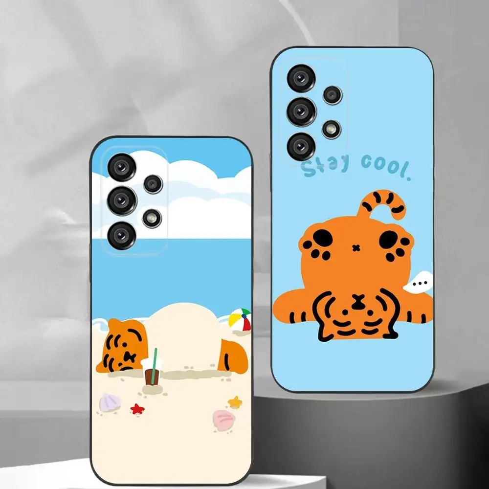 

Brand M-MUZIK TIGER Phone Case For Samsung S25,S24,S21,S22,S23,S30,Ultra,S20,Plus,Fe,Lite,Note,10,9,5G Black Cover