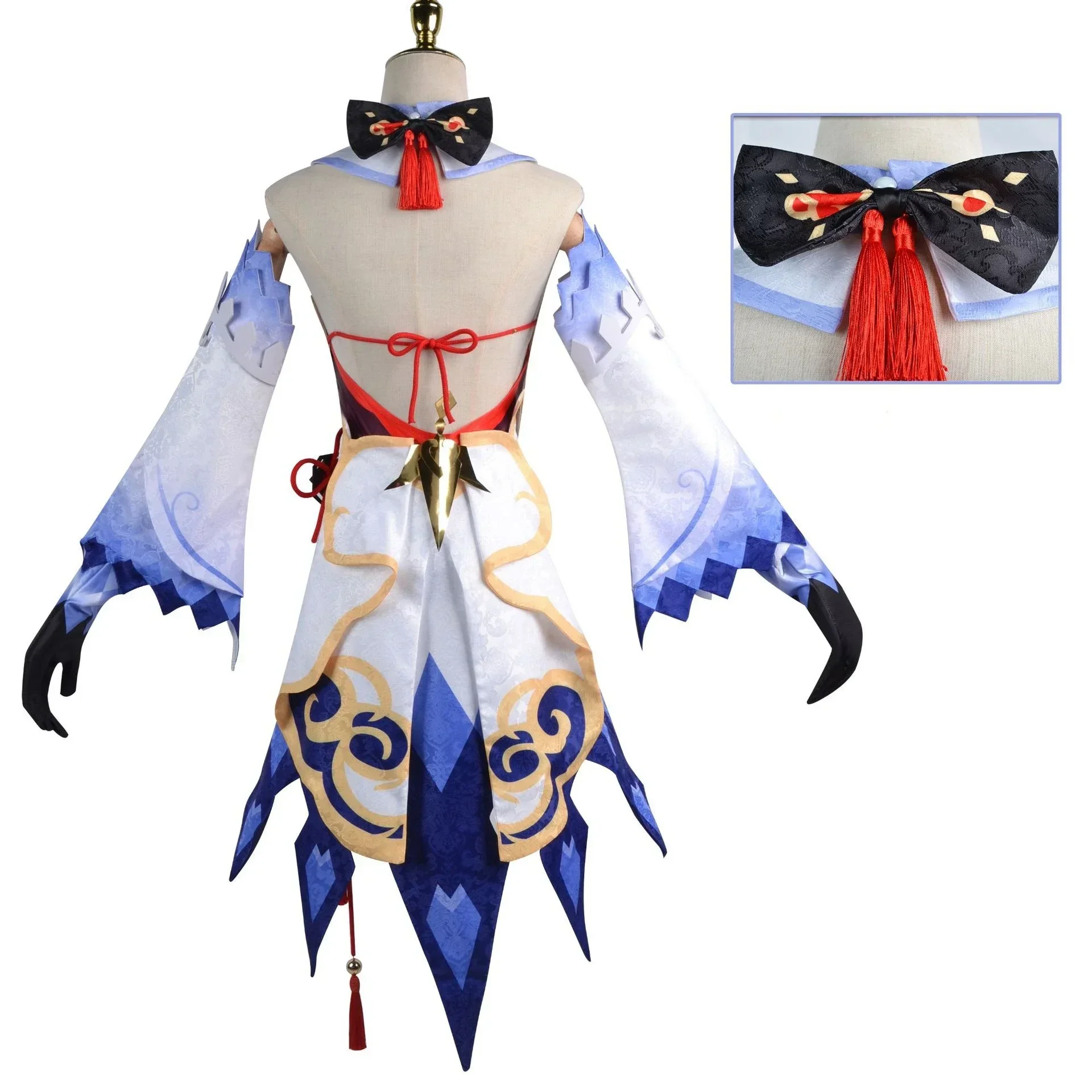 Game Genshin Impact Ganyu Cosplay Costume Women's Dress Anime Halloween Party Fantasy Costume Performance Costume Set