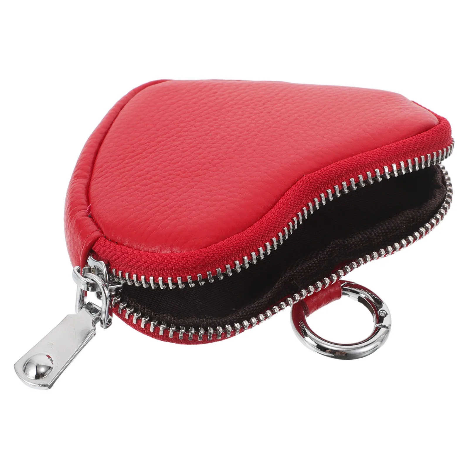

Fashionable Heart Pouch for Women Compact Keychain Wallet Small Change Purse Minimalist Design Ideal for Travel Daily