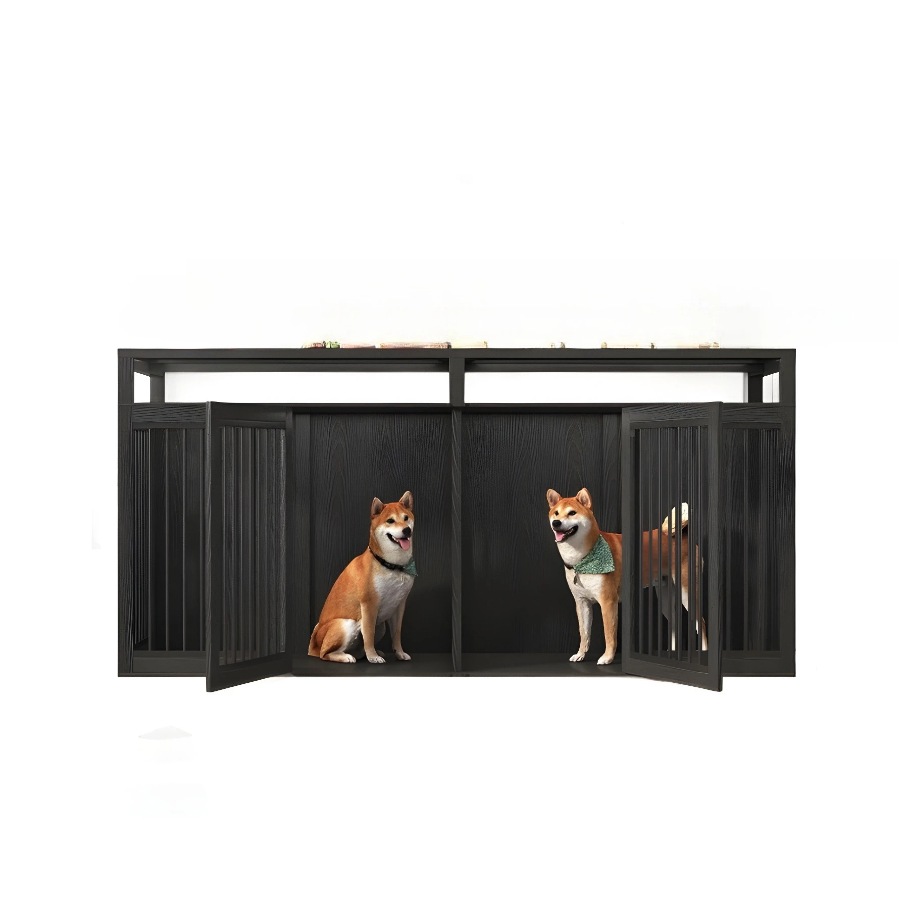 Wooden pet kennel dog cage medium and small dog interior