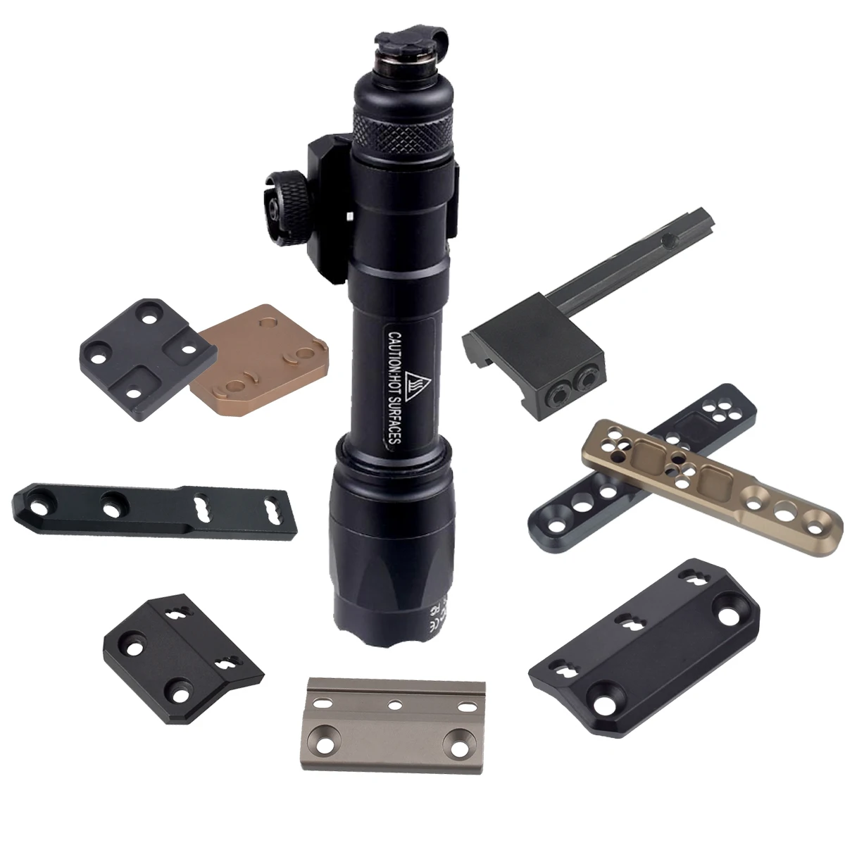 

Тактический фонарик M300 M600 со смещенным креплением, подходит для 20 мм направляющей Mlok keymod, светодиодный светильник для оружия, скаутский фонарь, страйкбольные охотничьи аксессуары