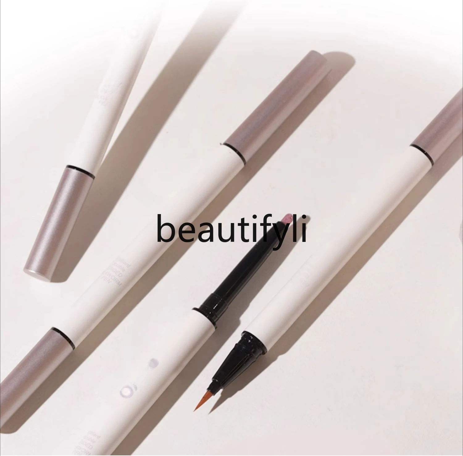 

Aegyo saliva pen brightening two-in-one outline down to double head dual-purpose waterproof, sweat-proof and non-smudging