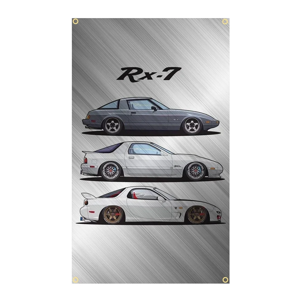 90x150cm Mazdas RX-7 MX-5 Car Flag Polyester Decoration Banner Tapestry Jemony