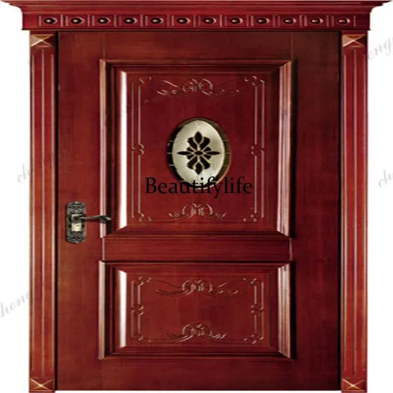 TTT Customization Solid Wooden Entry Interior Doors Single Double Door Available
