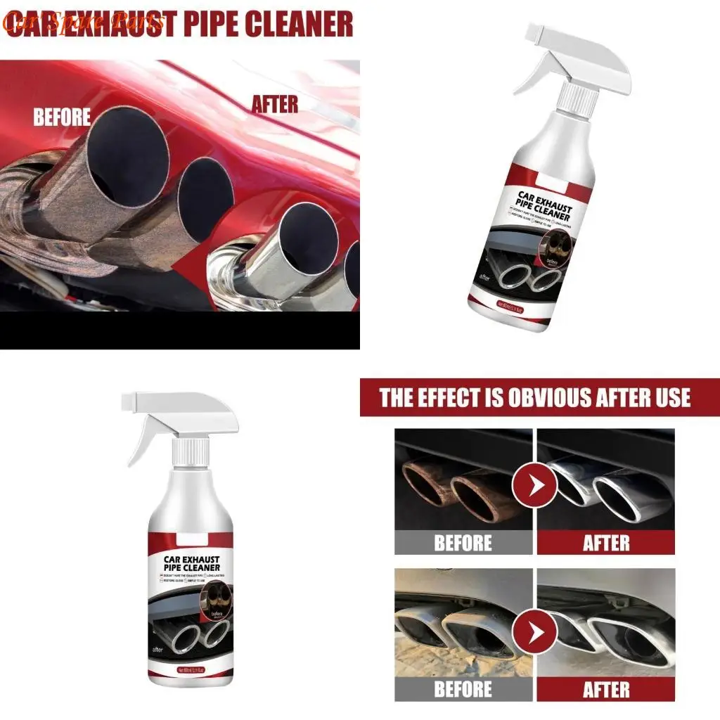 

Y4UA Car Exterior Rust Cleaner Remover Automotive Exhaust Pipe Cleaner
