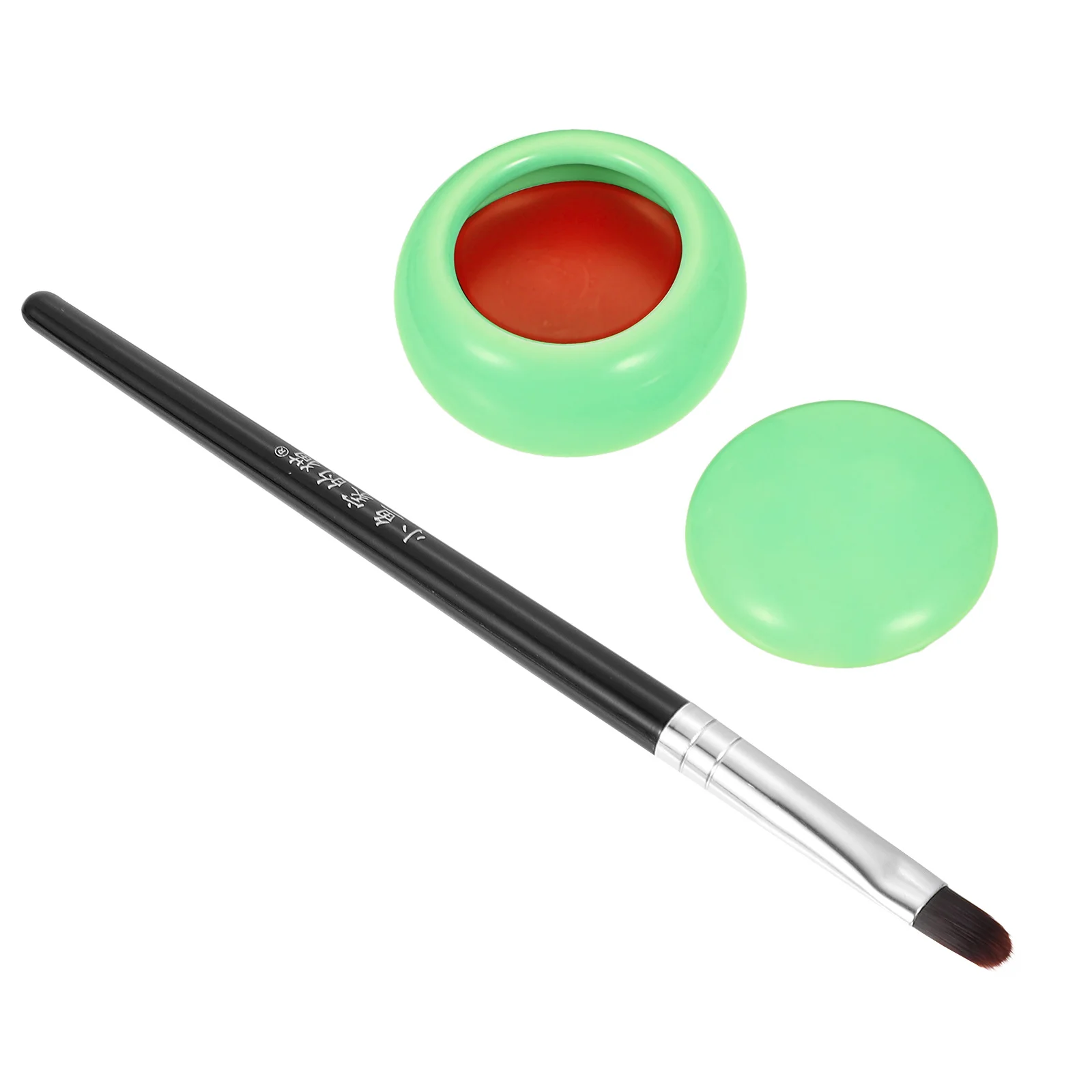 Fard vintage retrò Ombretto naturale Fard per guance Compatto portatile multifunzionale Strumento per il trucco delicato Sicuro e sano
