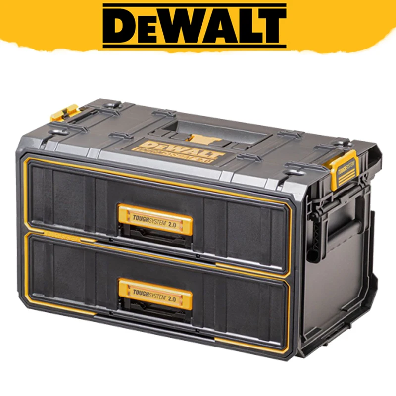 

DEWALT DWST83529-1 TOUGHSYSTEM 2,0, блок слайдеров для выдвижных ящиков с шарикоподшипником, многофункциональный ящик для хранения инструментов с 2 ящиками