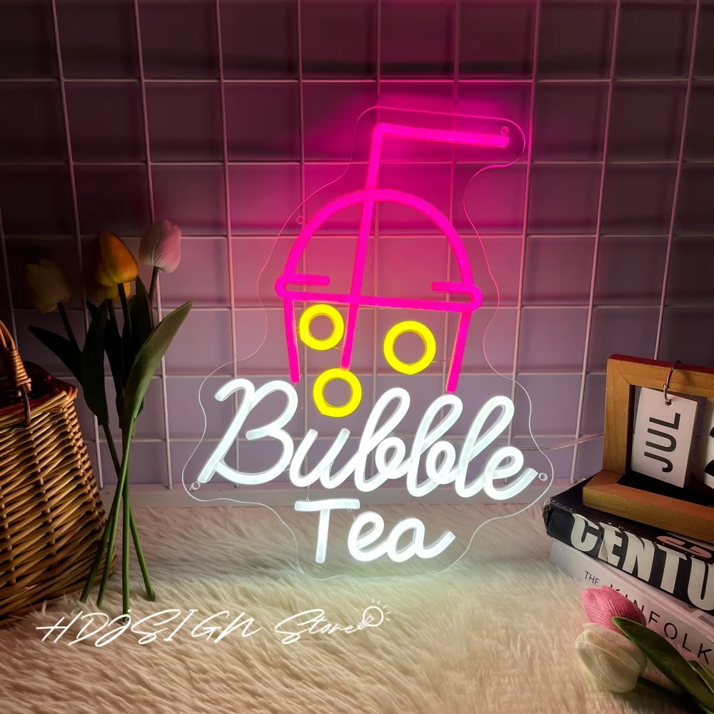 Bubble Tea Neon Sig… - image