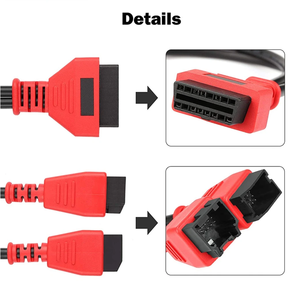 For Chrysler 12+8 Connector Programming Cable For Autel DS808 Maxisys 906 908 PRO ELITE Autel Chrysler 12+8 Adapter