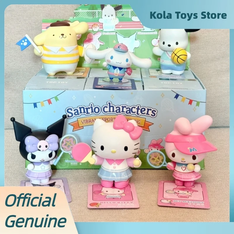 

Подлинные Sanrio Chatacters Vitality Sports Meeting Series слепая коробка фигурки Куроми настольные украшения модные игрушки подарки для детей