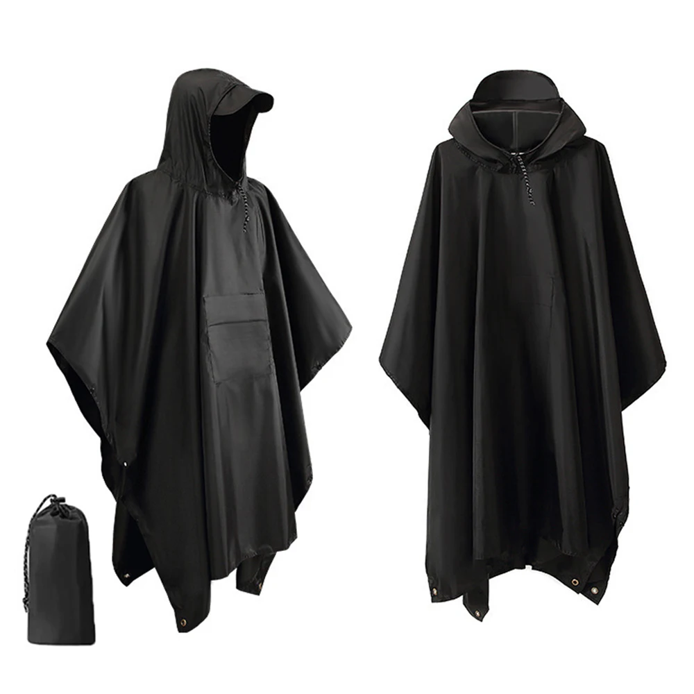 3 In 1 Waterproof Motorcycle Raincoat Rain Cover Motobike Rain Coat Moto Rain Suit Outdoor Military Raincoat Hooded Sleeve