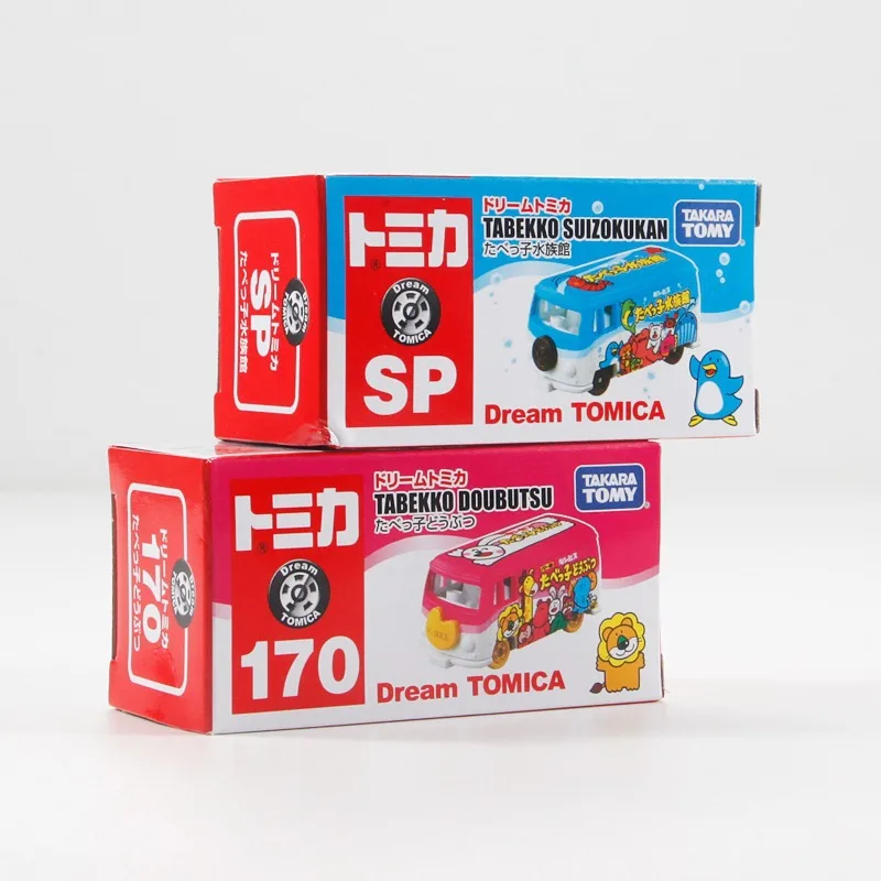 TAKARA TOMY Dream Tomica-juguetes de aleación de Tabekko Suizokukan, vehículo de Motor, modelo de Metal fundido a presión, regalos para niños y niñas