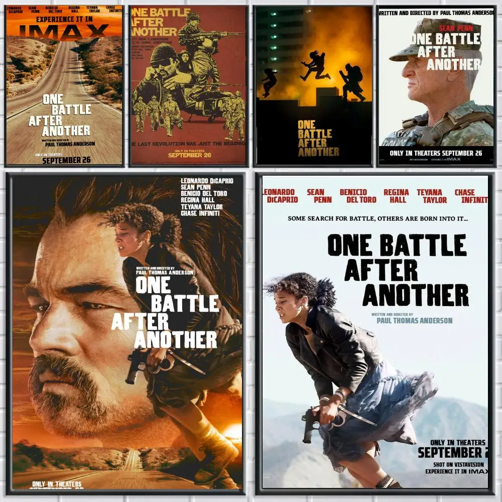 classic movie O-One Battle After Another-R Poster Peel and Stick Wall Art for Cafe Office Bar and Home Decoration