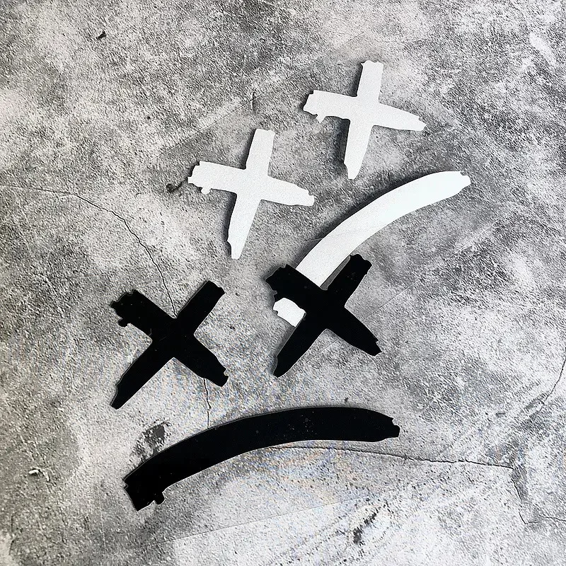 

Декоративная наклейка для автомобиля и ноутбука в стиле граффити с изображением смайлика, черно-белый узор, самоклеящаяся наклейка