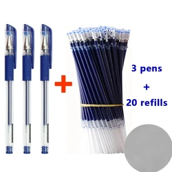 Business Ballpoint Pen Large Capacity 0.5mm Ballpoint Pen Black/Red/Blue Replaceable Refill Stationery School Supplies