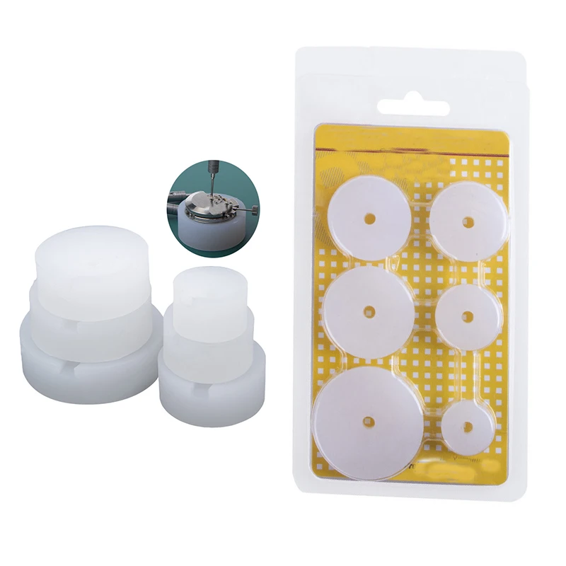 Professional 6Pcs Watch Movement Cushion Holder Set Repair Stand For Watchmakers Precision Maintenance Tool 6 Sizes
