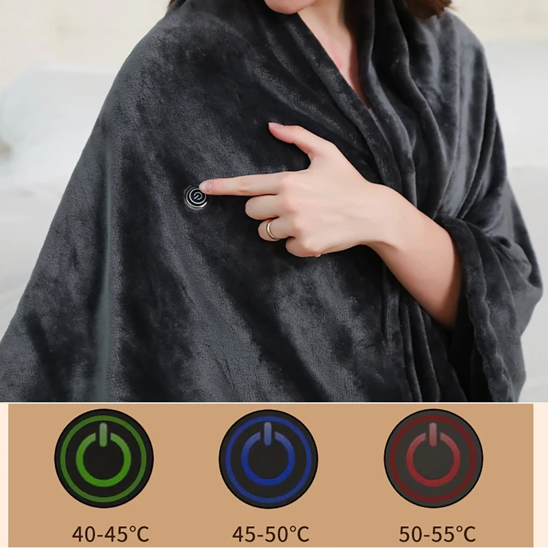 Washable Electric Blanket Flannel Soft Nap Electric Heating Pad Blanket Usb Electric Mat Bed Heated Blankets For Bed Camping Car