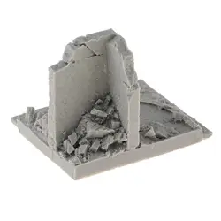 1/35 Resin Model Kit City Ruins for War Game Scenery Building Accessory