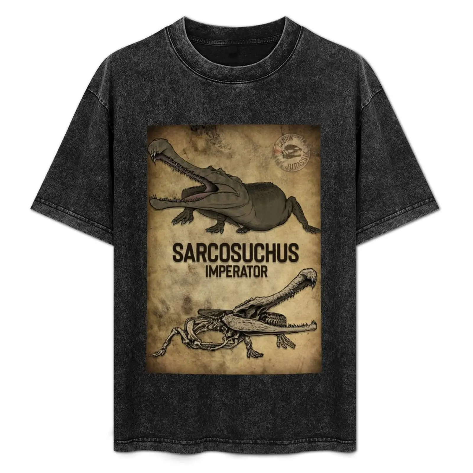 

Sarcosuchus bones & scales T-Shirt Running Performance Short Sleeve Tee