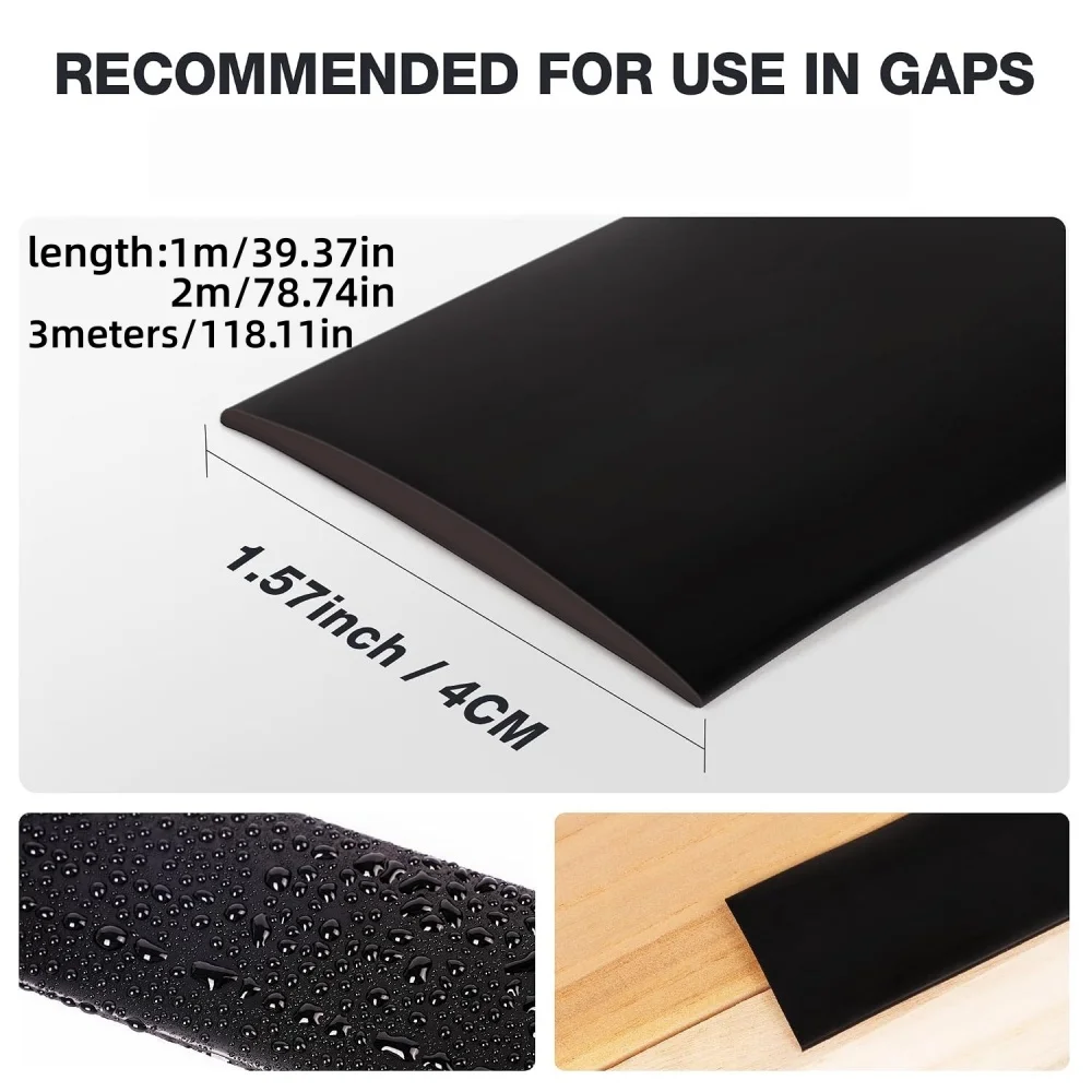 1OC Floor Transition Strip Self Adhesive Floor Cover Strip Divider for Joining Floor Gaps, Carpet and Doorway Transitions