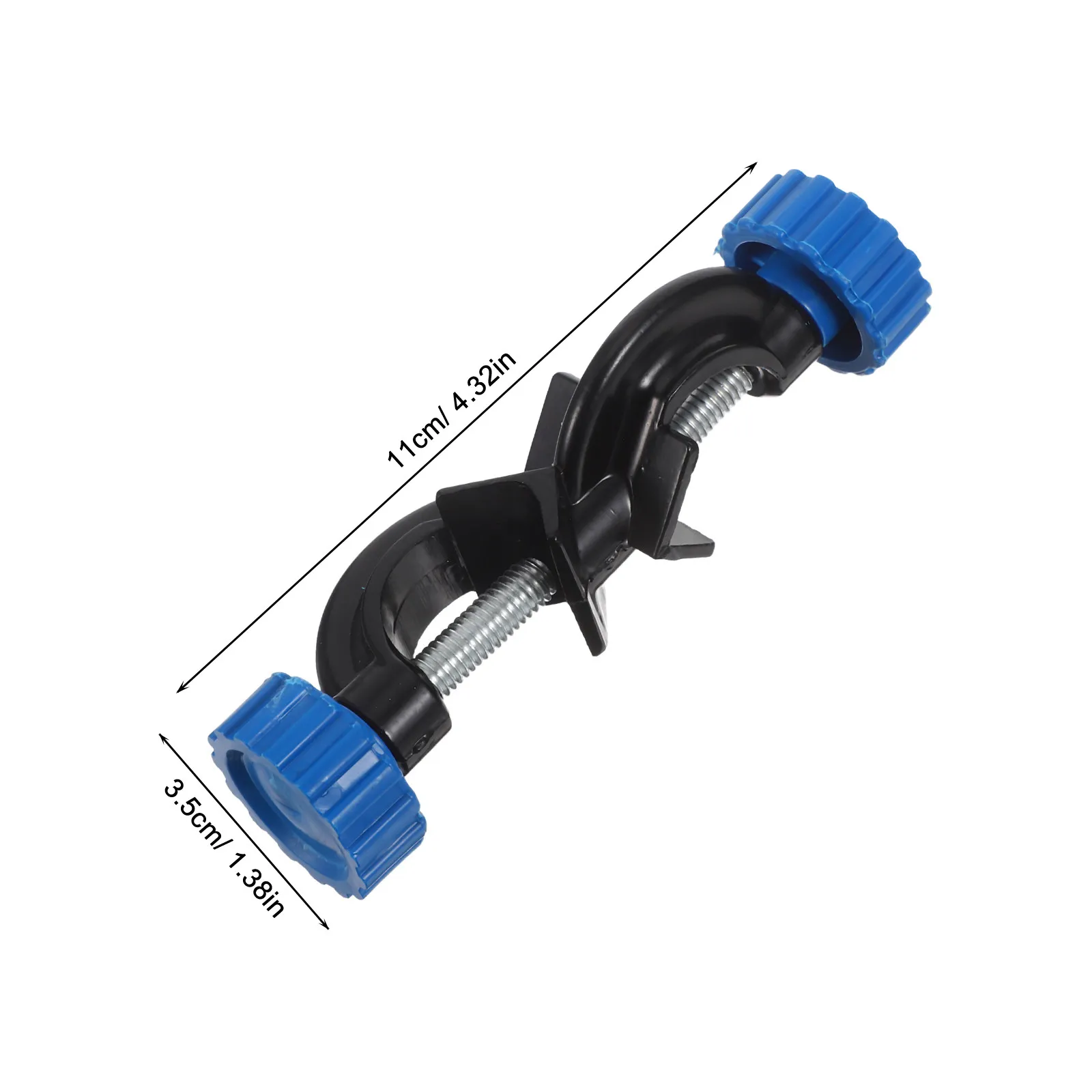 6Pcs Aluminum Lab Stand Clamp Holder Right Angle Cross Clamp Dual Screw Adjustment Corrosion Resistant Spray Coated Laboratory