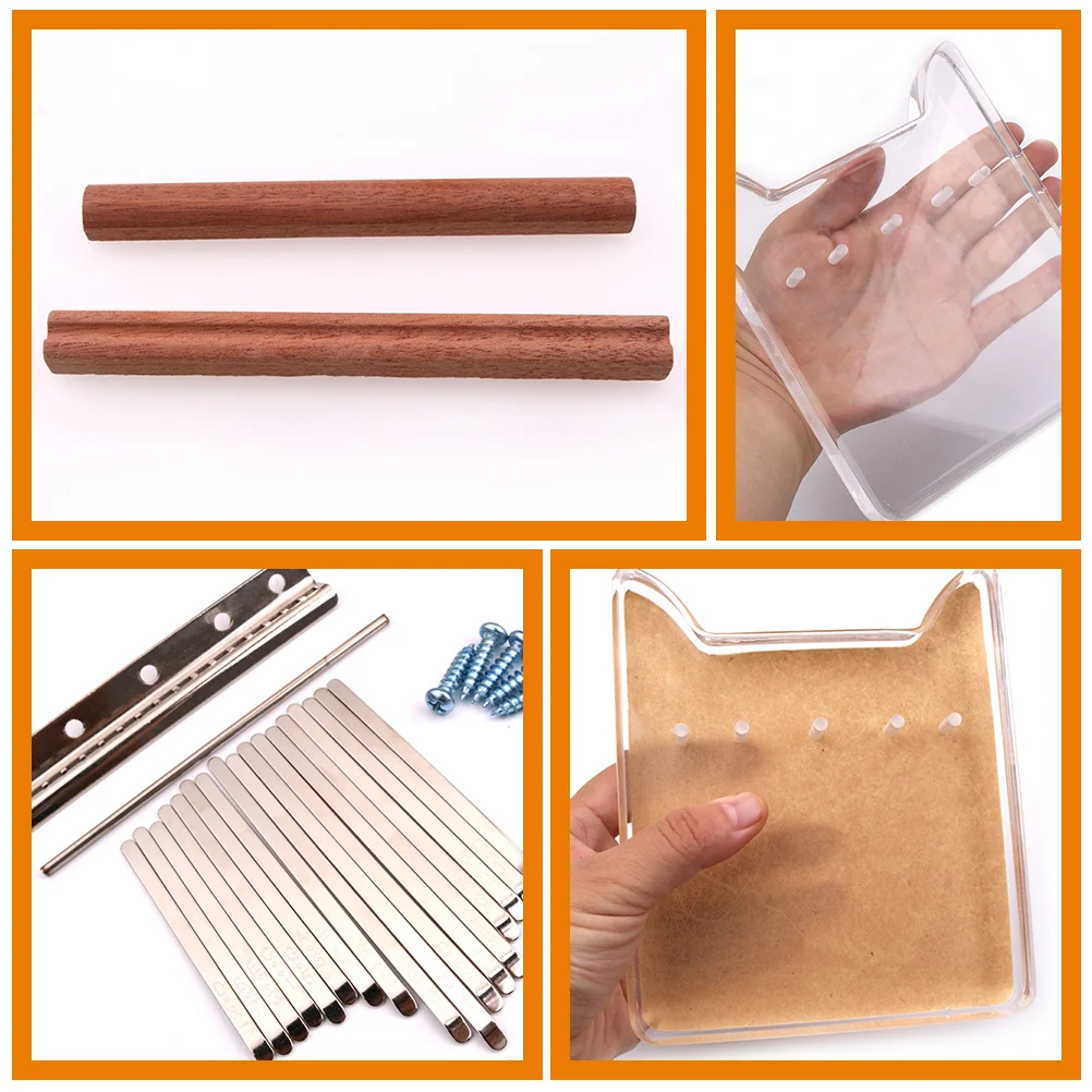 

Kalimba Accessories Thumb Piano Instrument for Beginner Pocket Musical Instruments Adults Small Acrylic Finger Key