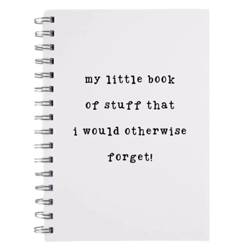 A34M-Funny Forgetful Notebook,Funny Notebook Gift, Funny Journal Planner,Notebook Swearing Gift Santa Gift For Friends