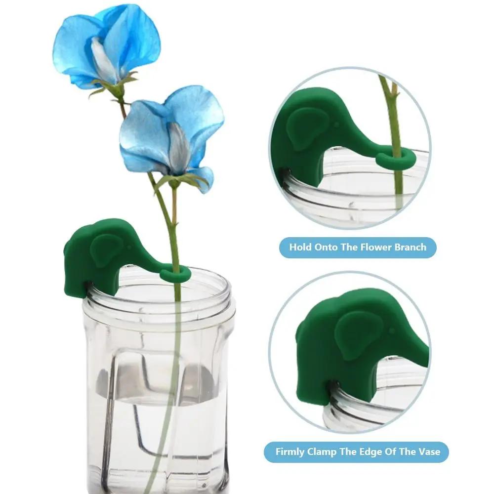 نباتات السيليكون انتشار الأصدقاء أرنب/قرد/فيل أوتاد نباتية قابلة لإعادة الاستخدام زراعة المياه حامل ثابت انتشار النبات #1