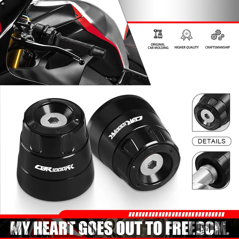 

For CBR600RR CBR1000RR CBR1100XX Motorcycle 22MM Handlebar Counterweight Grips Handle Grips Bar Ends Plugs Anti Vibration Cap