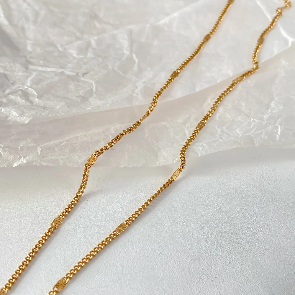 eManco Stainless Steel Minimalist Snake Chain Necklace  Women\'s Dainty Chic Jewelry 48-Hour Shipping Factory Direct Sales