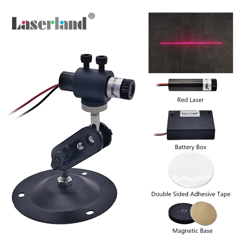 Red Line Laser Throw Toe Marker Kit fai da te Playing Dart a batteria con Base magnetica