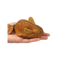 Mouse Cute Cow Leather Women's And Men's Card Bag Coin Purse Creative Credit Card Holder Wallet For Men and Women ID Card Pocket