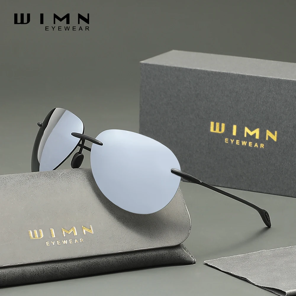 WIMN Trendy Boundless TR90 Frame Sunglasses UV400 Unisex For Outdoor Driving Vacation Daily Travel