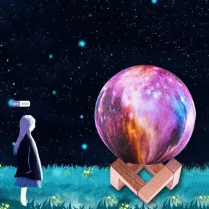 Lâmpada de lua deslumbrante 3D, luz noturna para decoração de quarto, eficiência energética, ocasiões especiais, quarto, ápice, lendas 10 principais vendas apex legends luminária - №1