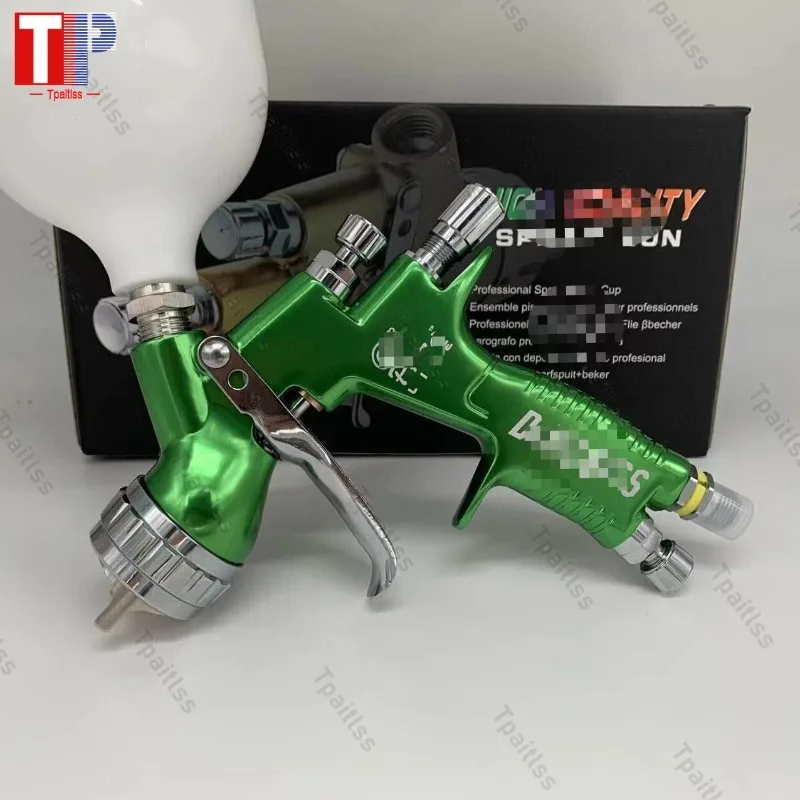 

Пистолет-распылитель Tpaitlss GT Pro Пистолет-распылитель TE20/T110 Сопло 1,3 мм/1,8 мм зеленое с воздушным пистолетом на водной основе из смешанного стекла.