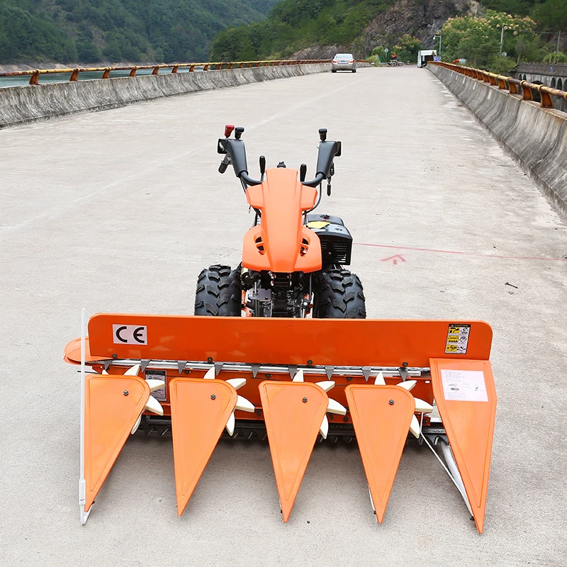 Multi-functional agricultural machinery Reaper Harvester and cutter-rower powered by 6  engine