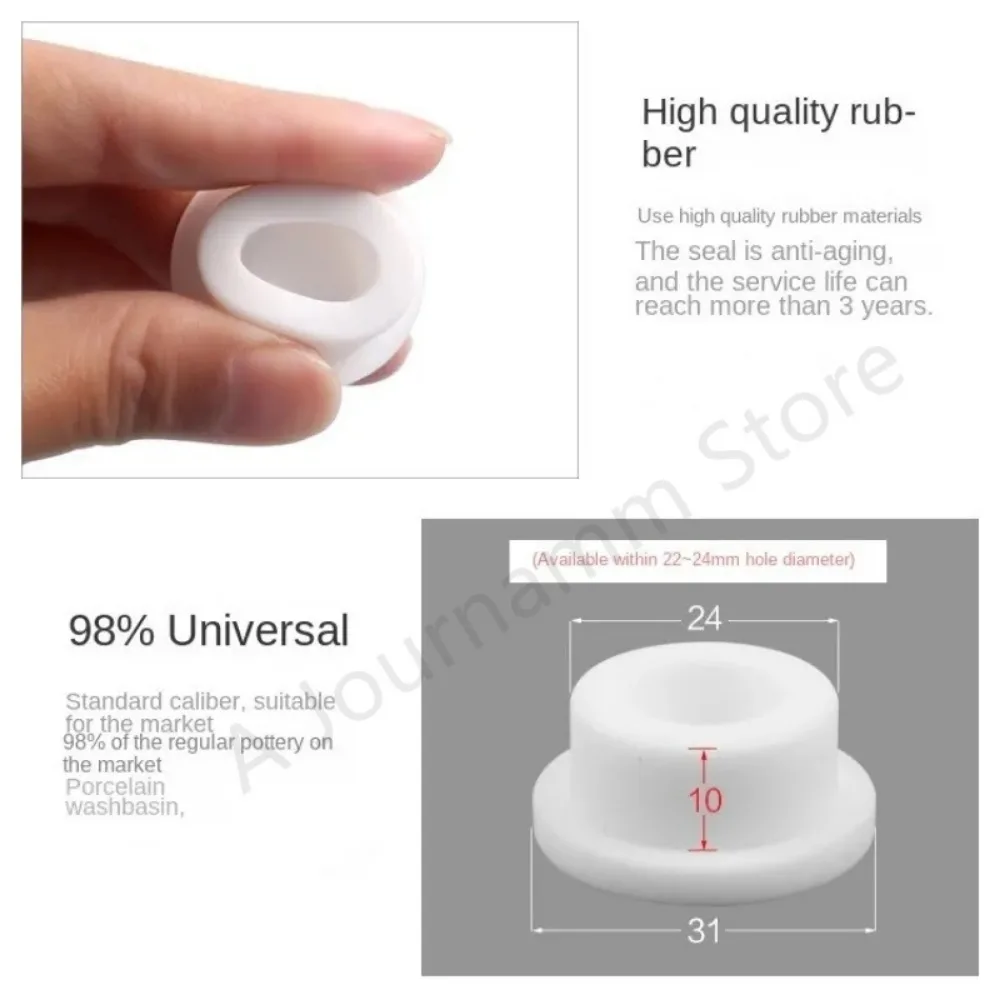 Wash Basin Overflow Covers Ring Basin Trim Bath Drain Seal Bathtub Rubber Round Stopper for Kitchen Bathroom Hand Sink Hole Plug