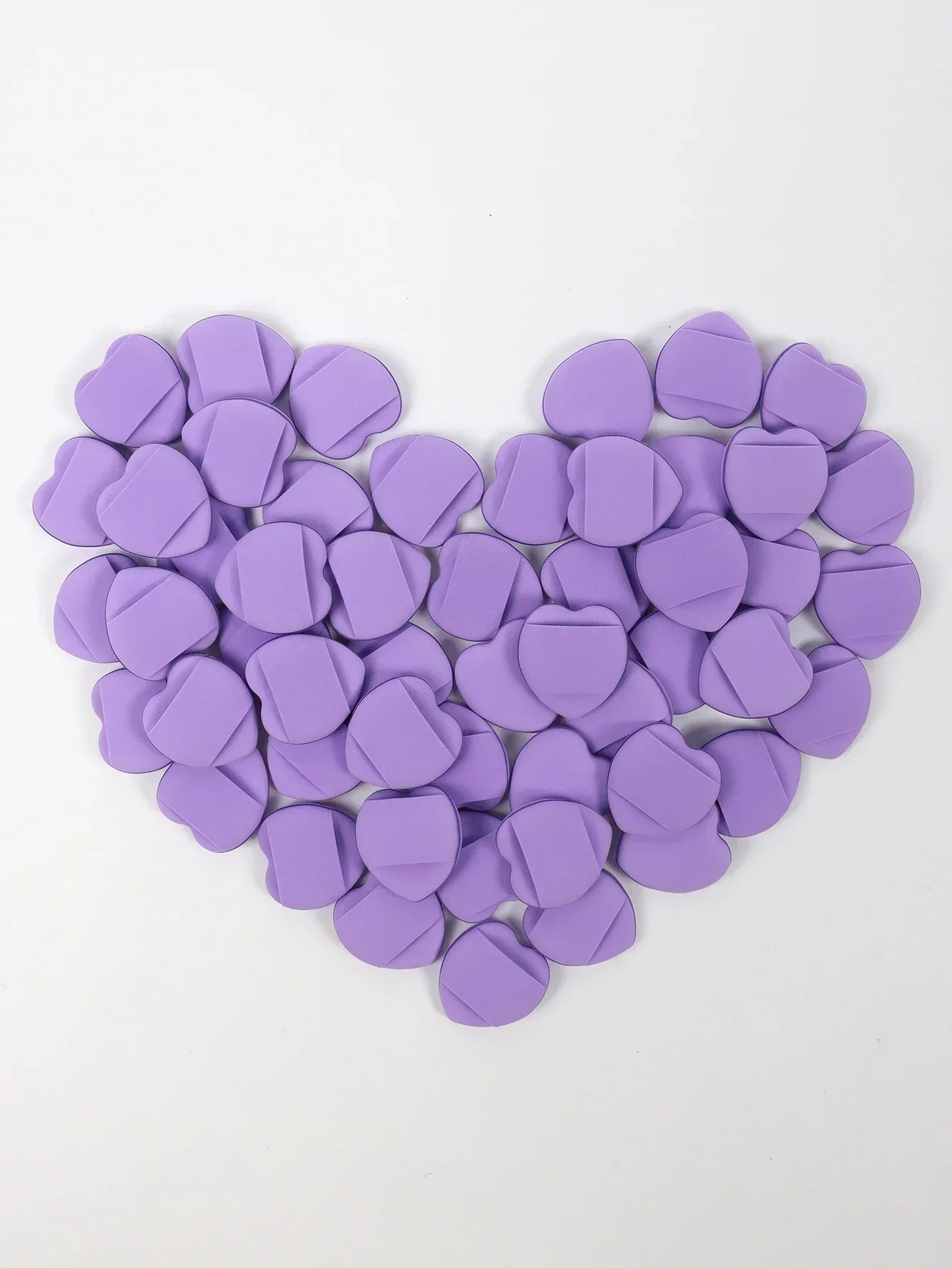 50 mini almofadas de dedo almofada de ar, esponja mista livre de sopro de pó de látex e sopro cosmético é usado para base líquida mak