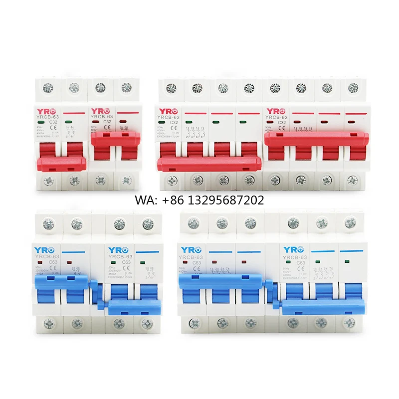 

Manual Transfer Switch 2P+2P 60-125A 50HZ MTS Dual Power Interlock Circuit Breaker