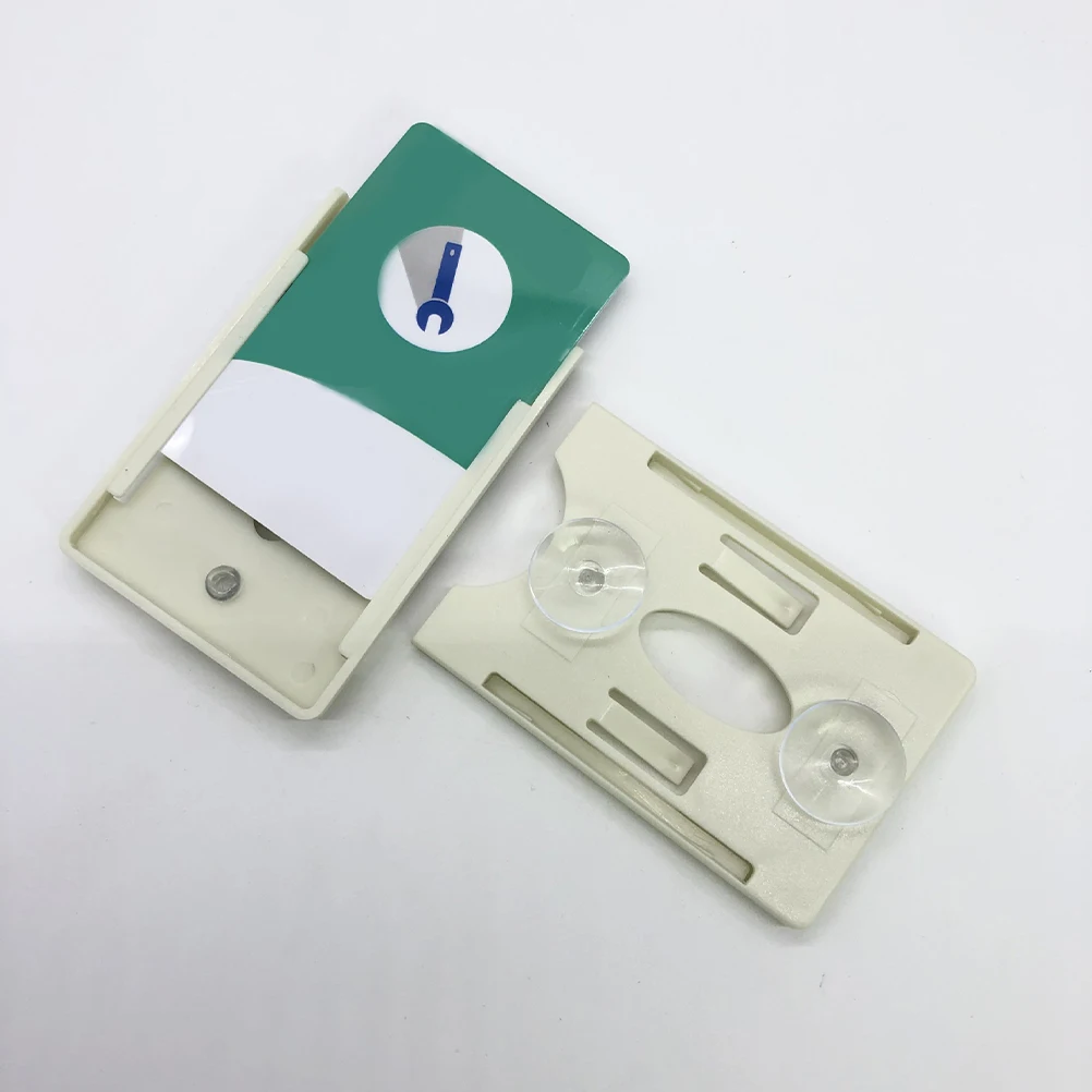 

2 Pcs Suction Cup Card Holder Badge with Cato Document Management Sleeve Plastic Window Engine