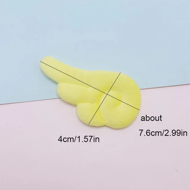 42Pcs 7.6x4CM Felt Angel Wing Padded Appliques For Children Hat Sewing DIY Headband Hair Clip Accessories Patches