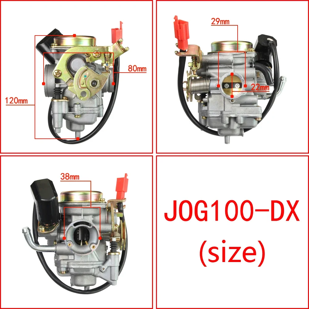 Para Yamaha PD22J JOG100 ZY100 RS100 RSZ100 100cc Scooter Dirt Bike Motocicleta Carburador Carb