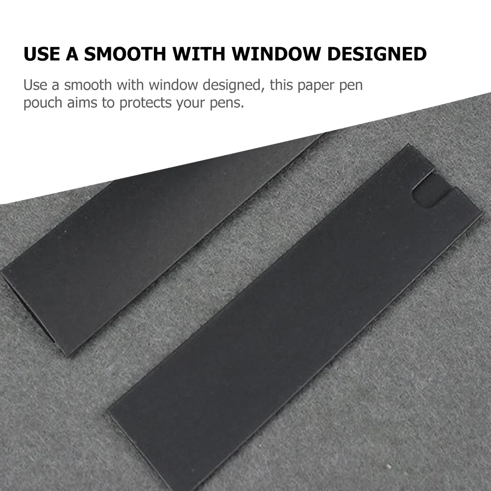 40 шт., рукава для ручек из крафт-бумаги, простой дизайн, подарочные держатели для ручек, тюбики для хранения, маленькие коричневые бумажные пакеты, офисные аксессуары,