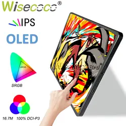 Wisecoco 11 Inch OLED Potable Monitor 2K 1728x2360 Touch Ultra-thin Monitor IPS Raspberry Pi Win 10 11 AMOLED Display USB-C Port