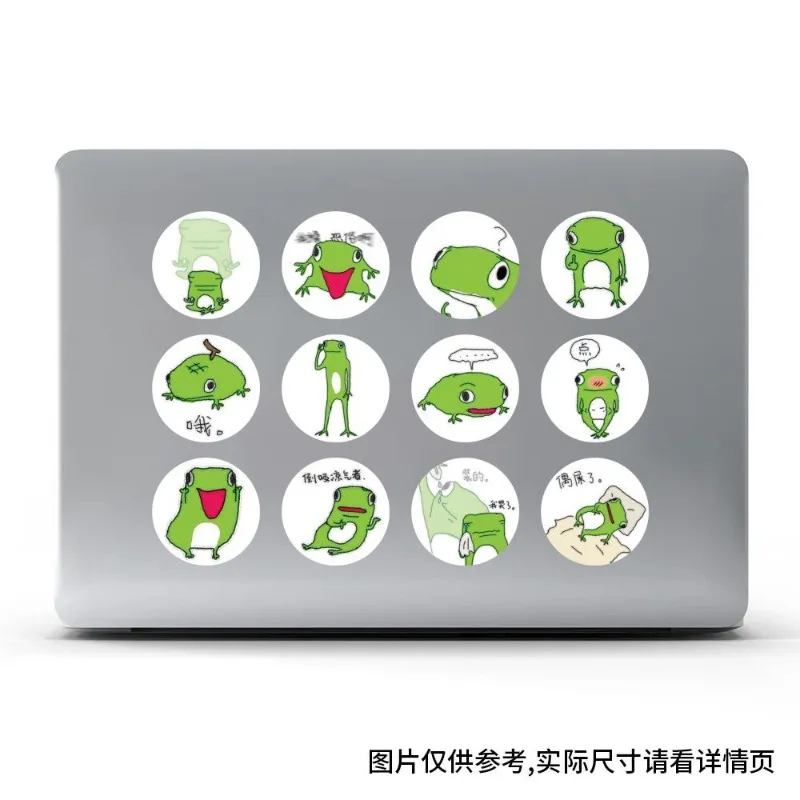 500 قطعة من ملصقات تزيين جرافيتي إبداعية على شكل ضفدع لطيف على شكل شخصية كرتونية