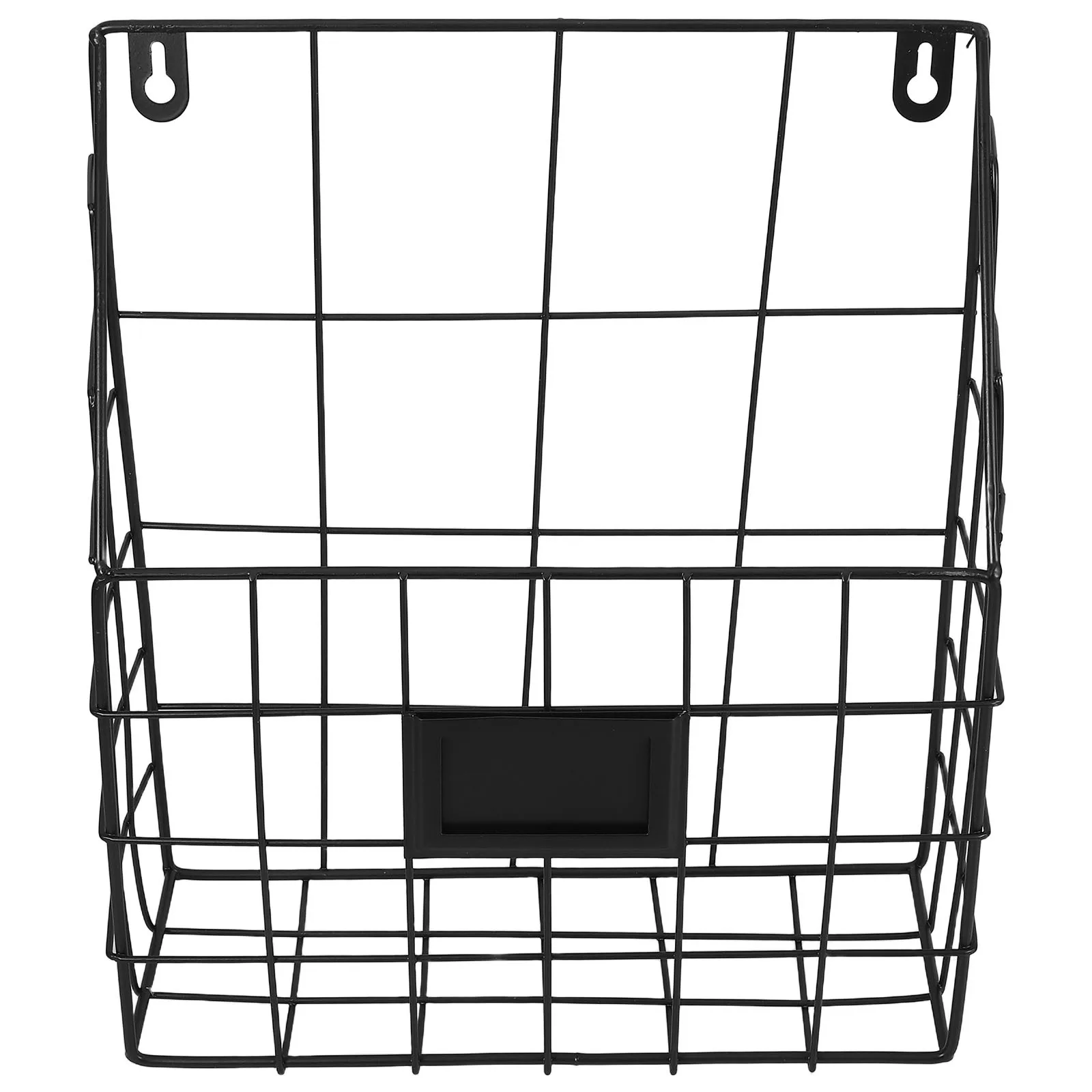 Black Nordic Style Wrought Iron Newspaper Stand For Documents Files Letters Book Organizer Storage Rack Desktop Desk