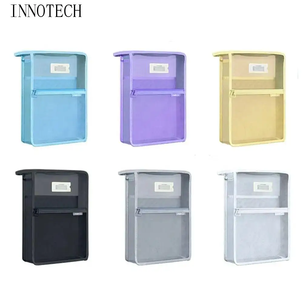 

L-образная сумка для хранения тестовой бумаги, широко открывающаяся утолщенная сетчатая папка для файлов, прозрачная трехслойная перегородка