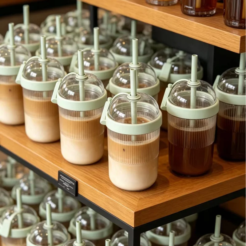 Training Cup Straw - Coffee Cups With Lids Reusable 17OZ