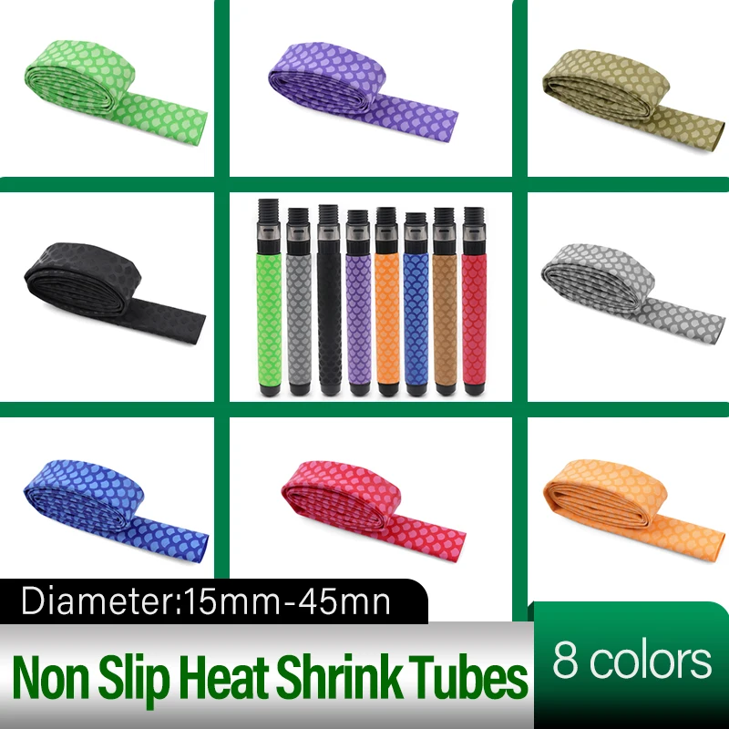 

15~45mm Fish Scale Pattern Anti-Slip Heat Shrink Tubing, for Fishing Rod Handle Insulation Protection, 1~5 Pieces Per Pack